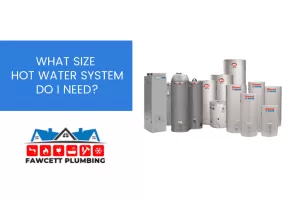 hot water system sizes banner image