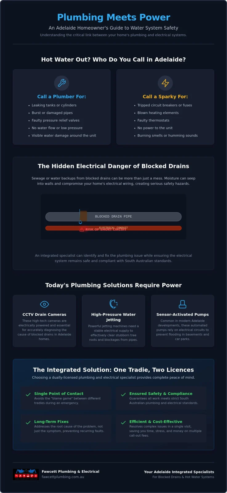 Hot Water System Electrician Adelaide: Integrated Electrical & Plumbing Solutions